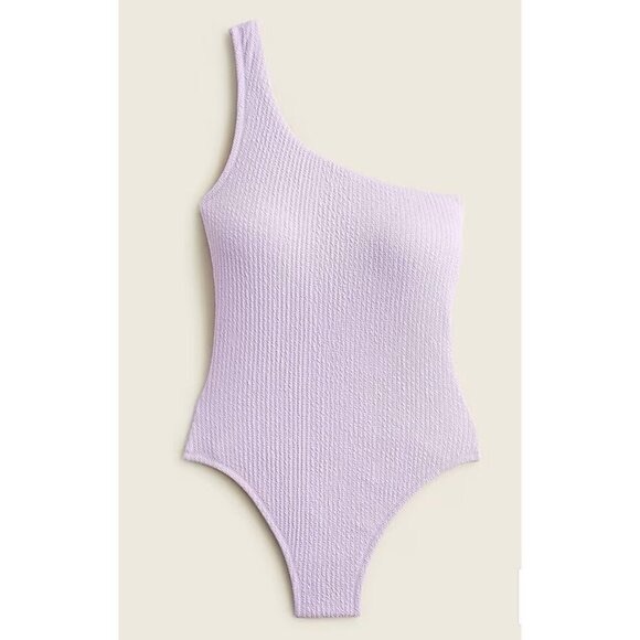 J. Crew Other - NEW J. Crew Textured one-shoulder one-piece Dusty Mauve